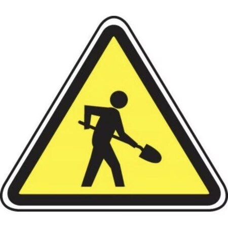 Accuform RIGID CONSTRUCT ION SIGN END ROAD WORK FRK328HP